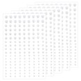 thumbnail image 1 of Unique Bargains 810Pcs Rhinestone Stickers 5 Sheet Self Adhesive Acrylic Face Gems Stickers, White Pearl, 1 of 5