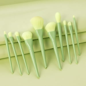 Brosses de maquillage Make Up Fondation sourcils Eyeliner Blush Brosses cosmétiques de dissimulation 10Pcs, Brosse pour femmes