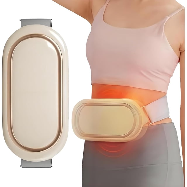 Vaidha Rechargeable Wireless Abdominal Massager Belt with Heating | 6 Massage Modes & 9 Speed Levels | Portable Weight Loss Device for Belly & Waist | 3 Heat Settings for Muscle Relaxation & Toning