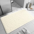 thumbnail image 4 of EGNMCR Bathroom Rugs, Extra Thick Microfiber Striped Door Mat - Non-Slip Bathroom Kitchen Entry Rug Water-Absorbent Floor Mat For Bathroom Kitchen Doorway Foot Mat Bathroom Rug Blanket, 4 of 7