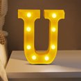 thumbnail image 4 of Chmadoxn LED Letter Lights Sign Light Up For Home Party Wedding Decoration Light Up Letters Alphabet Letter Sign Battery Powered For Christmas Birthday Party Decoration warning light, 4 of 5