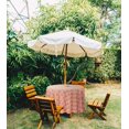thumbnail image 2 of Vargottam Indoor/OutdoorRoundTablecloth 58 InchTablecloth with Umbrella Hole & Zip- Waterproof TableCloth TableCovers for Backyard Table -Dark Peach, 2 of 7
