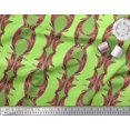 thumbnail image 3 of Soimoi Silk Fabric Stripe & Ogee Damask Decor Fabric Printed Yard 42 Inch Wide, 3 of 3