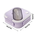 thumbnail image 2 of Dvkptbk Lunch Box Divided Bento Box for Adults, Lunch Box for Office Workers, Single-Layer Sealed Lunch Box Camping Essentials, 2 of 2