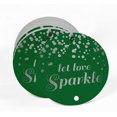 thumbnail image 2 of Inkdotpot Silver Foil Paper Hang Tags Let Love Sparkle Wedding Favor Tags 100 Pieces, 2 of 6