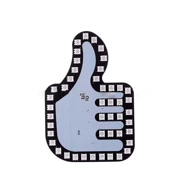 Panneau Lumineux LED, Télécommande USB, Indicateur Gestuel, PVC, Jaune Ambre, Conforme aux Lois de la Circulation, 1 Pce