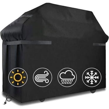 Housse de Gril, Protecteur de BBQ Extérieur Robuste, Anti-Déchirure et Antipoussière avec Sac de Rangement à Fermeture Éclair