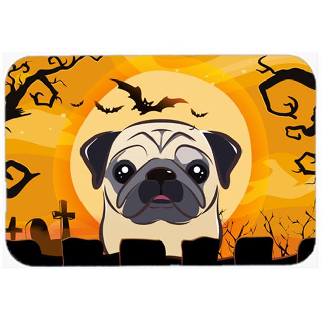 Halloween Fawn Pug Kitchen & Bath Mat, 24 x 36 in.