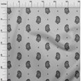 thumbnail image 2 of oneOone Silk Tabby Fabric Paisley Block Printed Fabric 1 Yard 42 Inch Wide, 2 of 4
