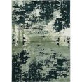 thumbnail image 2 of HomeRoots 354140 6 ft. 7 in. x 9 ft. 6 in. Polyester Silver Charcoal Area Rug, 2 of 2