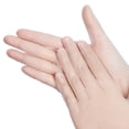 thumbnail image 4 of 100 Pcs Gants Jetables pour Hommes Femmes Gants de Protection en PVC pour le Travail Service Alimentaire Lavage Nettoyage (Transparent, P/M/G/TG), 4 of 4