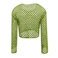 thumbnail image 4 of FhsagQ Paréo pour Femmes Grande Taille Rouge Nouveaux Chandails pour Dames avec Col Rond Ample et Manches Ajourées Paréo pour Femmes Dentelle Rose Teddy Paréo pour Femmes Robe Paréo Vert P, 4 of 5