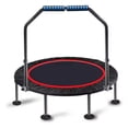 thumbnail image 1 of axGear Trampoline 48 Inch Indoor Outdoor Home Fitness Exercise Foldable Rebounder, 1 of 9