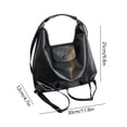 thumbnail image 2 of Women's Multi Functional Large Leather Shoulder Bag | Large Capacity Crossbody Backpack Purse, Versatile Convertible Design, 11.8"x9.8"x4.7", 2 Colors, Lightweight, Everyday Commute & Travel, 2 of 6