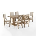 thumbnail image 4 of Pemberly Row Ensemble de Salle à Manger de Style Ferme en Bois de 7 Pcs, Brun Rustique, 4 of 15