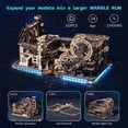 thumbnail image 2 of ROKR 3D Jigsaw Wooden Puzzle Link Pack Marble Run Spaceport & Night city Model Kit for Adults and Kids, 2 of 7