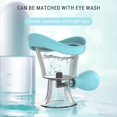 thumbnail image 4 of Mareep Portable Eye Rinse Cup Squeezable Clear Silicone Eye Wash Cup Eye Hydration Relieve Eye Fatigue, 4 of 7