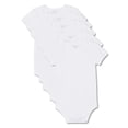 thumbnail image 1 of George Infants' Unisex Layette 100% Cotton 5-Pack Short Sleeve Bodysuit, 1 of 2