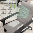 thumbnail image 4 of Outsunny Adirondack Chair Aluminum Muskoka Chair with Mesh Seat, 4 of 10