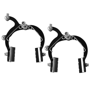 MYG for Road Bike Front and Rear Arch Brake Set, C-Type Bicycle Brake Caliper for 20-26 Inch Bikes, Symmetrical Design with Strong Braking Effect, Easy Installation, Black