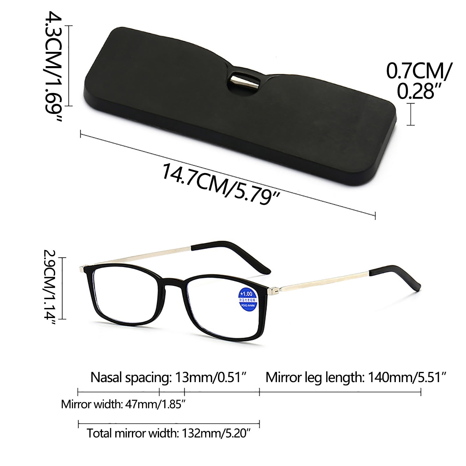 Birdeem Portable Presbyopia Glasses for the Elderly 150 Degrees