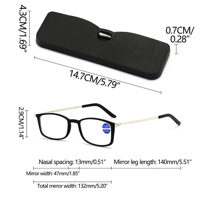 Birdeem Portable Presbyopia Glasses for the Elderly 150 Degrees