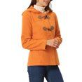 thumbnail image 4 of INSPIRE CHIC Manteau Duffle à Bascule pour Femme Fermeture Éclair devant Uni Court à Capuche Anorak TP Orange, 4 of 6