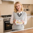 thumbnail image 4 of Food Storage Solution 1PC Snack Containers Reusable Bento with 3 Compartments for Meal Prep and Everyday Use and Adults in Kitchen Dining and Travel, 4 of 5