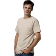 thumbnail image 1 of Hanes TAGLESS Men`s Pocket T-Shirt, 3XL, Sand, 1 of 8