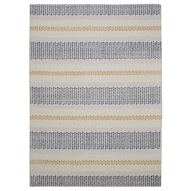 Outdoor Washable Delray Ivory & Blue 7' x 9' Area Rug