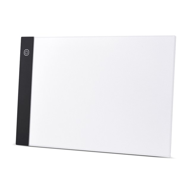 A4 Size Ultra-thin LED Light Pad Box Painting Tracing Panel Copyboard USB Powered 3-Level Adjustable Brightness for Cartoon Tattoo Tracing Pencil Drawing