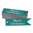 thumbnail image 1 of Inkdotpot Real Silver Foil Merry Christmas Tags Favor Hang Paper Tags 100 Pieces, 1 of 6