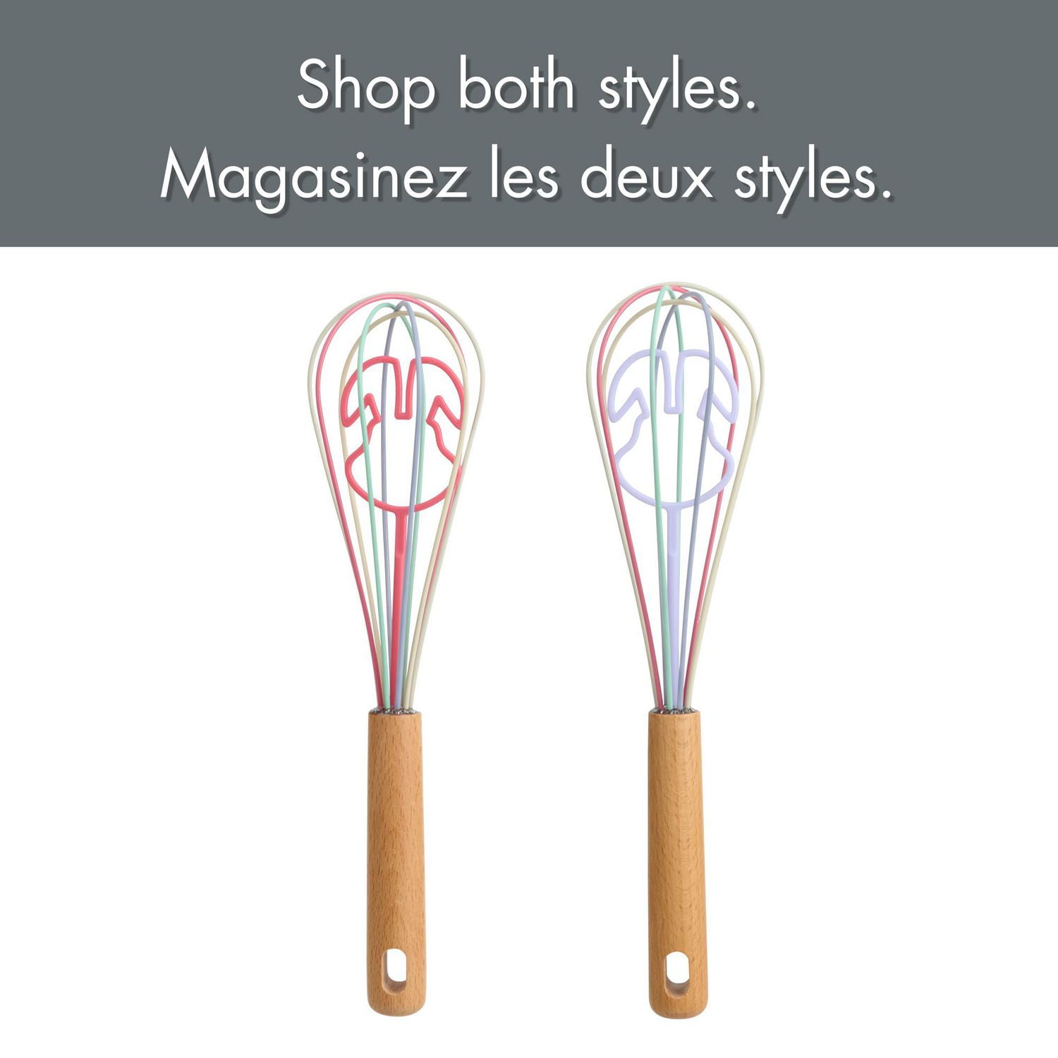 Fouet Way to Celebrate en Silicone 11”, Forme de lapin, Rose