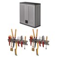thumbnail image 1 of Suncast Single Shelf Wall Cabinet w/Wall Mounted Tool Organizer (2 Pack), 1 of 10