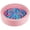 Pink, variant on Costway 42.5" Round Foam Ball Pits with 25D Sponge Filling Washable PU Cover for Kids Gift Green