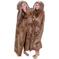 thumbnail image 4 of Soft Flannel Fleece Hoodie Blanket Not Fade And Skin-Friendly Suitable For Watching Tv Reading, 4 of 6