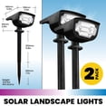 thumbnail image 3 of Bell + Howell Bionic Color Burst Lumières Solaires Extérieures DEL 2 Unités Étanches Multicolores pour Jardin et Allée, 3 of 8