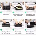 thumbnail image 2 of Sushi Maker Home Sushi Mold Press Plastic Sushi Maker Tool Easy Sushi Making Kit Sushi Set 10 Pieces, 2 of 5