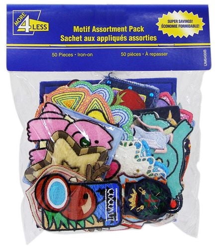 More4less - écusson thermocollant - assorted - 50-pack - 50 unités