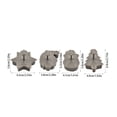 thumbnail image 3 of Amzcrzy Christmas Decorations, Christmas Cookies Cake Molds Cookies Molds 4 Pcs Set DIY Baking Cookies Molds Cakes Flipping Tools Pie Molds Suitable For Home Kitchens Cookies Molds, 3 of 6