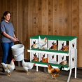 thumbnail image 4 of Chicken Nesting Box, 8 Compartment Metal Chicken Nesting Boxes for Chicken Coop, Easy Egg Collection, Easy Cleaning, Chicken Laying Boxes with Bracket Legs for Hens, Green, 4 of 7
