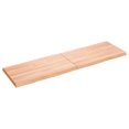 thumbnail image 2 of vidaXL Table Top Light Brown 140x40x(2-4)cm Treated Solid Wood Live Edge, 2 of 5
