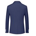 thumbnail image 2 of BOBOGOJP Mens Blazer Single Button Solid Color Casual Business Suit Top Jacket (Blue,4XL), 2 of 4