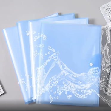 TopLLC Chemise de Classement à Multiples Poches, Organisateur de Dossiers en Plastique Flexible Format A4 avec Fermeture à Pression, Livre de Présentation Imperméable avec 20 Pages, Protège-Feuilles Transparents, Organisateur de Documents pour l'École et le Bureau