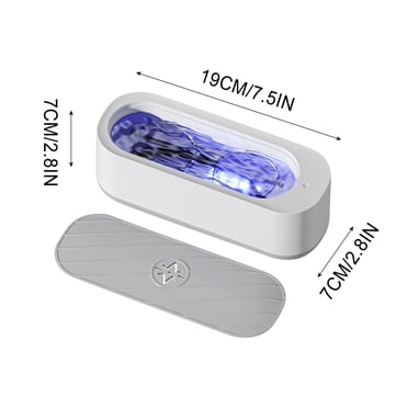COM1950s Jewelry Cleaner for All Jewelry, Cleaner Household Portable Eyewear Jewelry Tooth Case Cleaner Automatic Shaver Cleaner