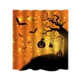 thumbnail image 1 of Halloween Themed Digital Printed Shower Curtain, Bathroom Waterproof Curtain, 1 of 1