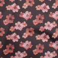 thumbnail image 1 of oneOone Cotton Flex Maroon Fabric Floral & Craft Projects Decor Fabric Printed By The Yard 40 Inch Wide, 1 of 5
