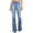 Light blue, variant on zanvin Linen Pants for Women, Women's High Waist Pocket Wide Leg Jeans Flared Skinny Button Trousers Cargo Pants Women