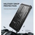 thumbnail image 4 of Dexnor for Samsung Galaxy S24 FE Case with Built-in Slide Camera Cover & Screen Protector & Kickstand,Heavy-Duty Shockproof Rugged Case Full-Body Bumper Protective Cover for Galaxy S24 FE 2024, Black, 4 of 7