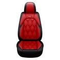 thumbnail image 3 of Maidao Car Seat Covers Leather Set Universal for Mercedes-Benz for GL320 2007-2016 5 Seats Waterproof Front Rear Cushion Protector Red, 3 of 6